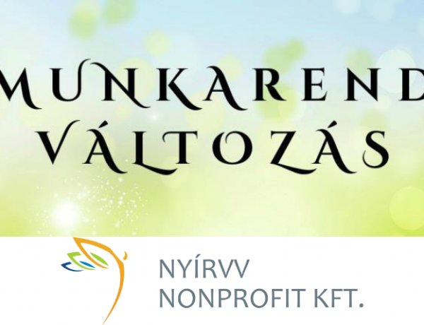 NYÍRVV – Hasznos információk a március 26-ai áthelyezett munkanappal kapcsolatban