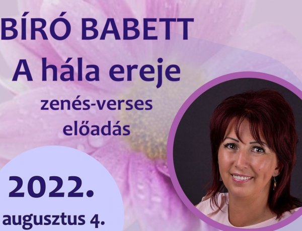 Lélekébresztő – Bíró Babett zenés-verses előadása