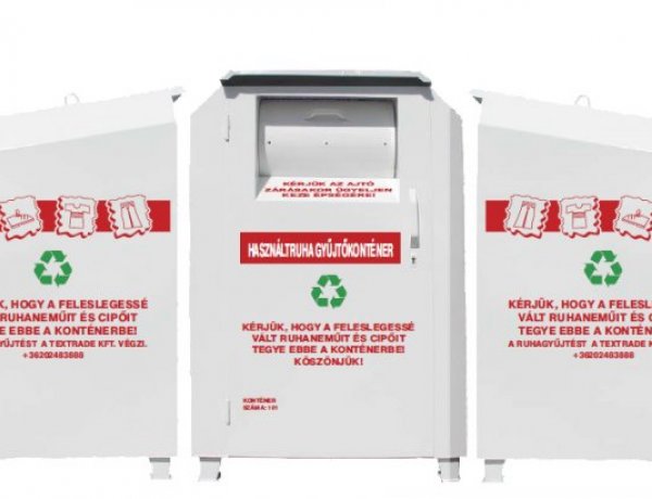 Minimum hetente ürítik a ruhagyűjtő konténereket Nyíregyházán!
