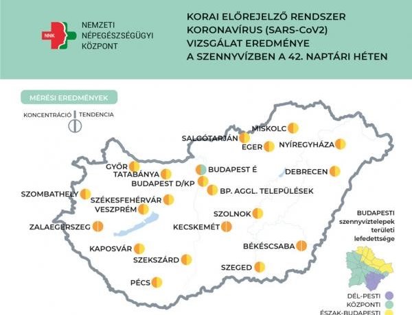 Továbbra is stagnál a szennyvíz koronavírus koncentrációja