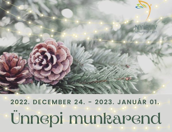 Így alakul a NYÍRVV ünnepi munkarendje