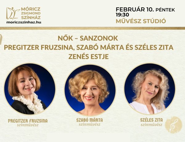 Pregitzer Fruzsina, Szabó Márta és Széles Zita zenés időutazásra invitálják a közönséget