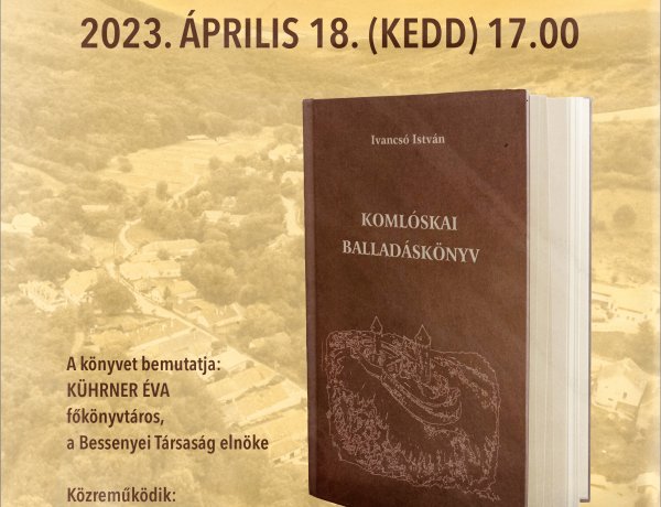 Komlóskai balladák – Kötetbemutató a Szent Atanáz Görögkatolikus Hittudományi Főiskolán