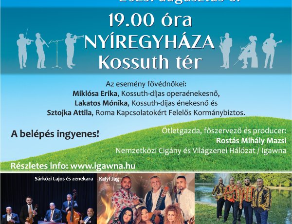 Jó hír a különböző stílusú cigányzenét kedvelők számára!