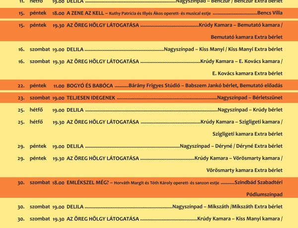 Kezdődik a nagy klasszikusok évada a Móricz Zsigmond Színházban! 