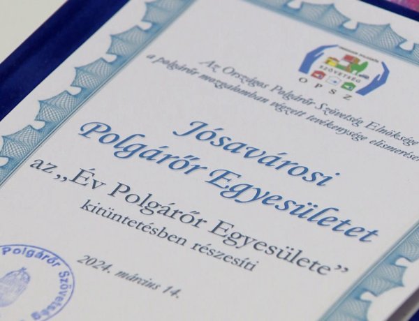 Az Év polgárőr egyesülete lett a Jósavárosi Polgárőr Egyesület