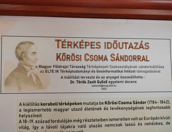 Vándorkiállítás -  Kőrösi Csoma Sándor és a Magyar Földrajzi Társaság kincsei érkeznek Nyíregyházára