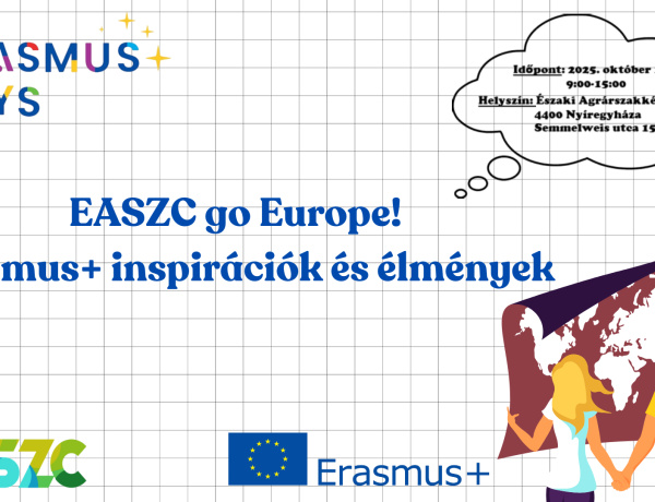 ERASMUS+ Nap - az Északi Agrárszakképzési Centrum szervezi