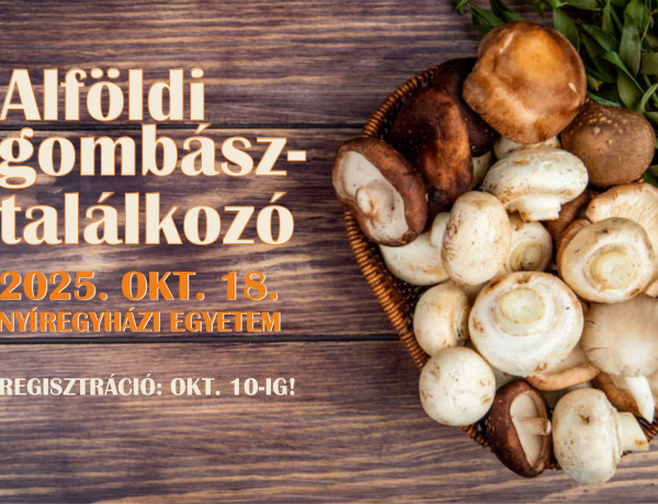 Alföldi gombásztalálkozó szerveznek a Nyíregyházi Egyetemen 