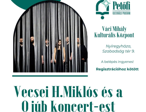 Irodalom és zene találkozása – Vecsei H. Miklós és a Qjúb koncert-estje Nyíregyházán