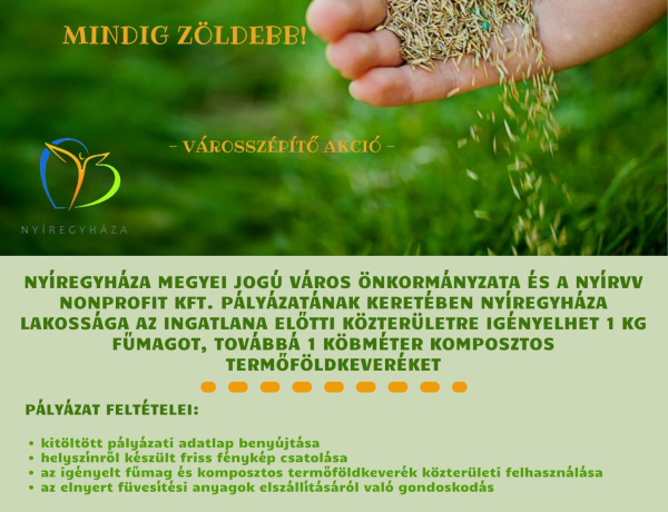 „A szomszéd fűje mindig zöldebb!” – városszépítő akció Nyíregyházán