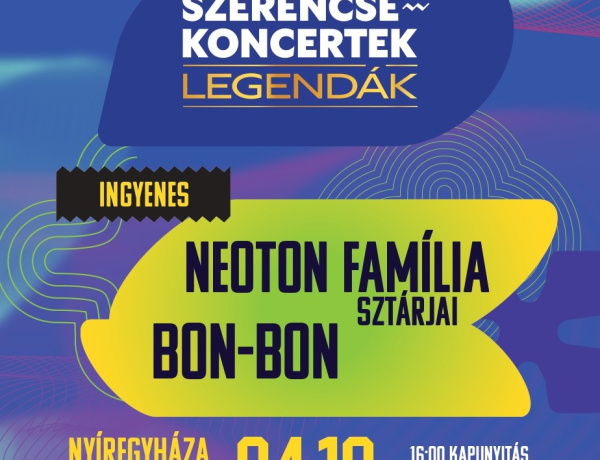Legendák koncerteznek Nyíregyházán – a Neoton Família sztárjai és a Bon-Bon lép színpadra