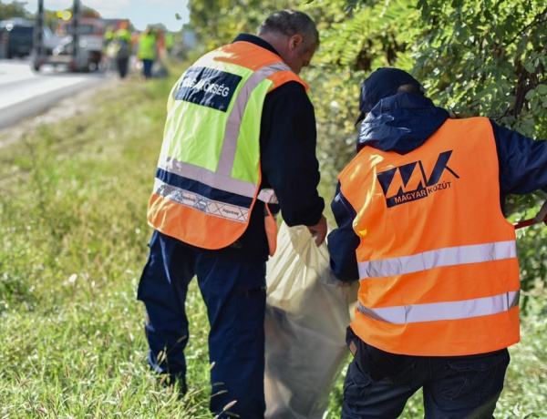 Öt nap alatt 154 tonna illegális szemetet gyűjtött össze a Magyar Közút