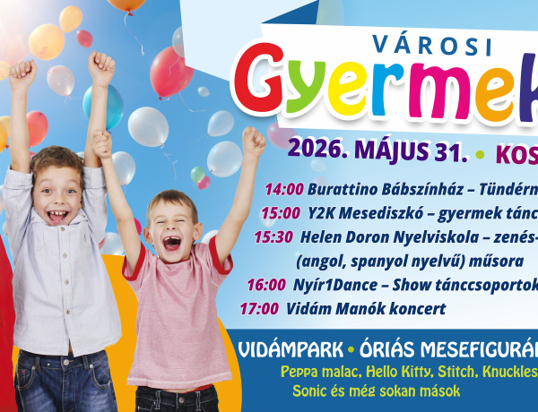 Színes programokkal várja a családokat a Városi Gyermeknap Nyíregyházán