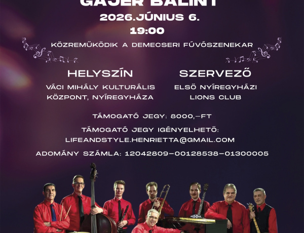 Benkó Dixieland Band koncert érkezik Nyíregyházára