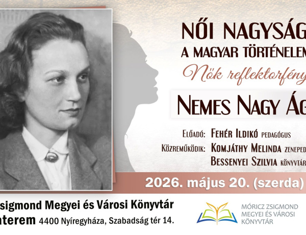 Nemes Nagy Ágnes életét és munkásságát idézik meg Nyíregyházán