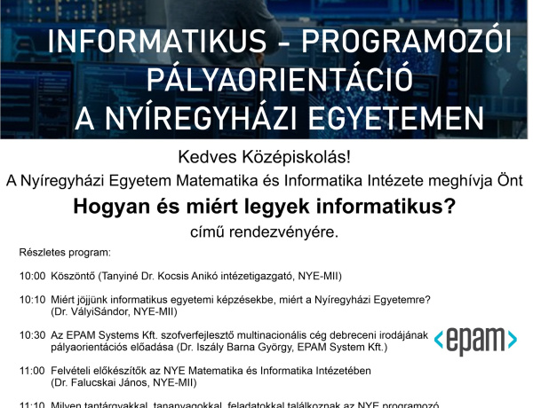 A mesterséges intelligencia és a programozás világába nyerhetnek betekintést a diákok Nyíregyházán