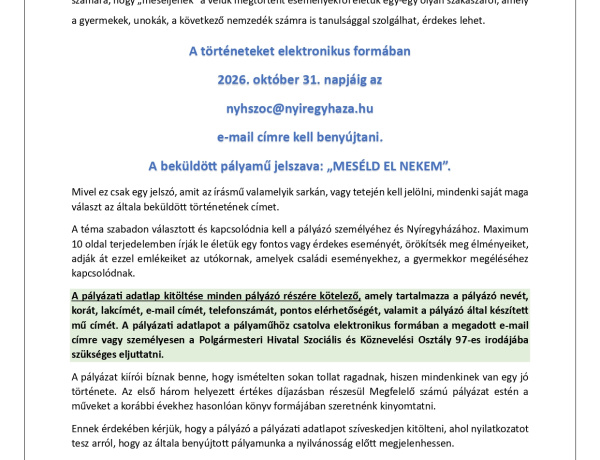 Pályázatot hirdettek nyugdíjasok számára életutak, emlékek és személyes történetek megörökítésére