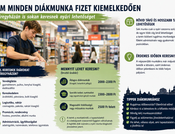 Nem minden diákmunka fizet kiemelkedően – Nyíregyházán is sokan keresnek nyári lehetőséget