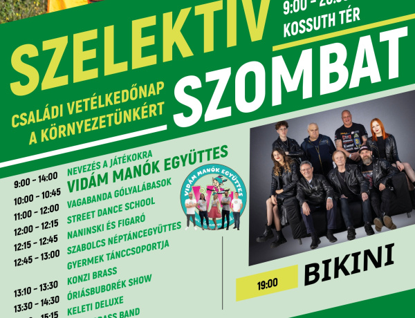 Szelektív Szombatot rendeznek Nyíregyházán a környezettudatosság jegyében