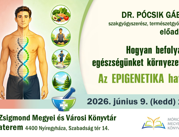 Az epigenetika és a környezet hatásairól tart előadást Dr. Pócsik Gábor
