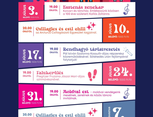Estézés a Sóstói Múzeumfaluban: különleges programok várják a nyári estéken a látogatókat
