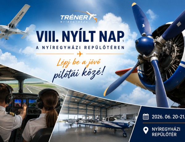 A Nyíregyházi Repülőtéren mutatják be a jövő pilótáinak szóló képzéseket