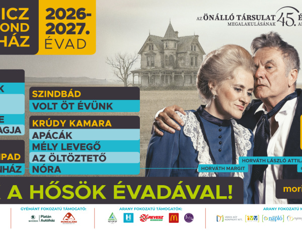 A Pál utcai fiúktól a SIX-ig – Megkezdődött a bérletértékesítés a Móricz Zsigmond Színház új évadára