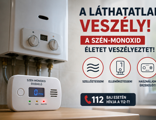 Ilyen van? - Három nyíregyházi lakásban is jelzett a szén-monoxid-érzékelő egyetlen nap alatt