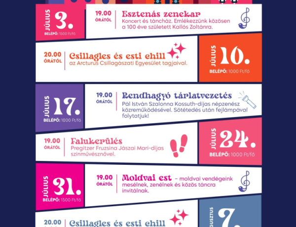 Estikézés a Sóstói Múzeumfaluban – különleges nyári esték várják a látogatókat