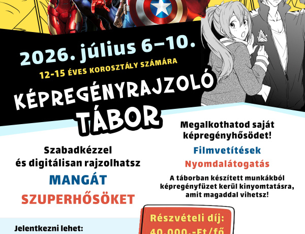 Képregényhősök születnek a könyvtárban – még lehet jelentkezni a nyári alkotótáborba