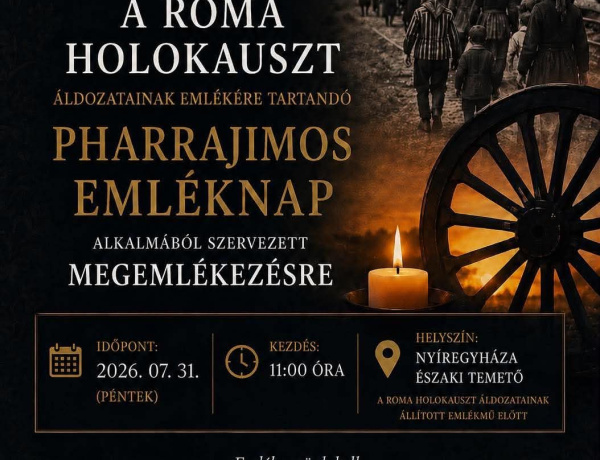 Megemlékezés a roma holokauszt áldozatairól Nyíregyházán