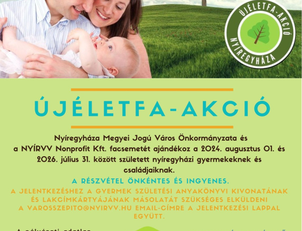 Ismét elindul az Újéletfa Program Nyíregyházán