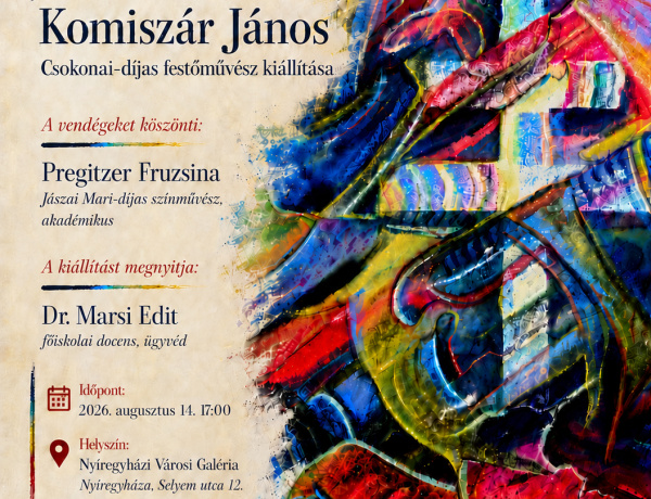 Komiszár 77 – Kiállítás nyílik Komiszár János festőművész alkotásaiból Nyíregyházán