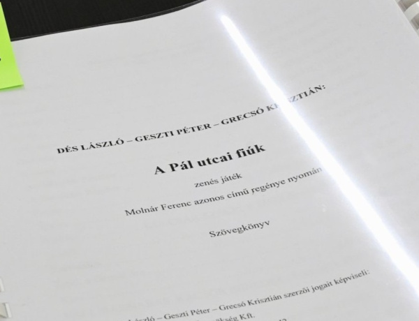 Vár a grund! – Elkezdődött A Pál utcai fiúk próbafolyamata