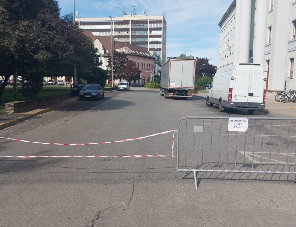 Lezárások várhatók a belvárosban a következő napokban