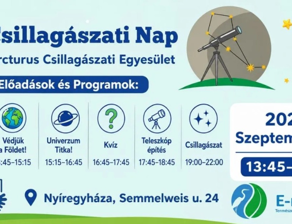Csillagászati Nap Nyíregyházán – előadásokkal, kvízzel, teleszkópépítéssel és esti csillagászattal