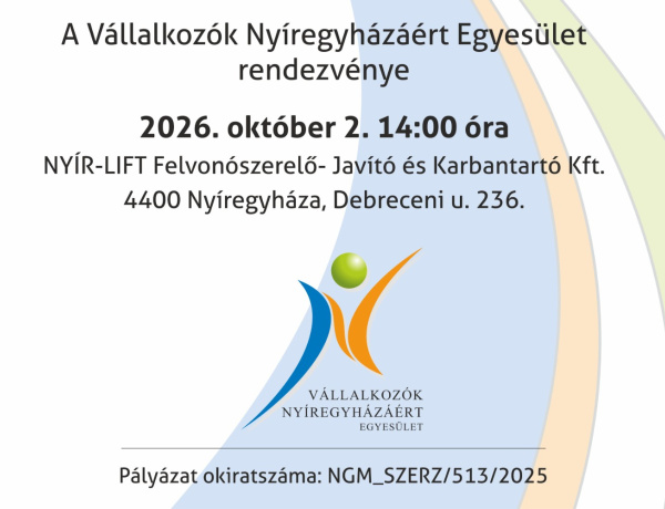 Szakmai mintalátogatást szerveznek a NYÍR-LIFT Kft. nyíregyházi telephelyén