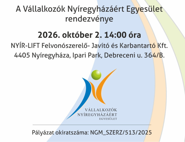 Szakmai mintalátogatást szerveznek a NYÍR-LIFT Kft. nyíregyházi telephelyén