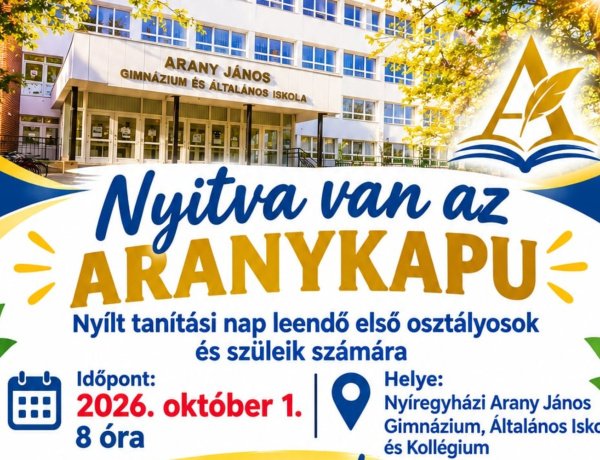 Leendő elsősök, figyelem! Nyílt napot rendez az Arany János iskola