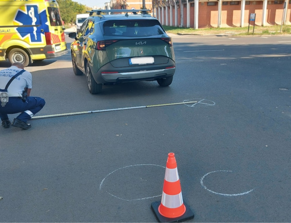 Rolleres baleset történt a Hunyadi utcán