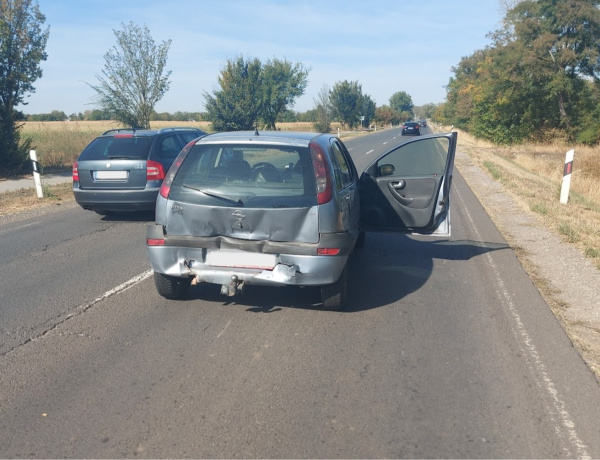 Ráfutásos baleset történt a 38-as számú főútvonalon