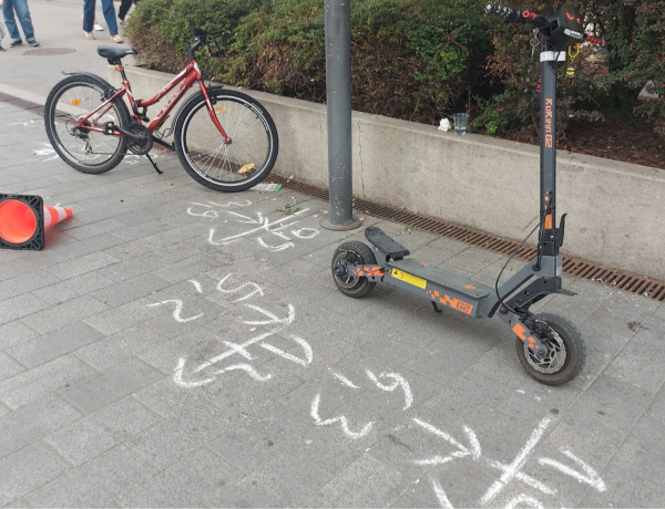 Rolleres baleset történt a Dózsa György utcában