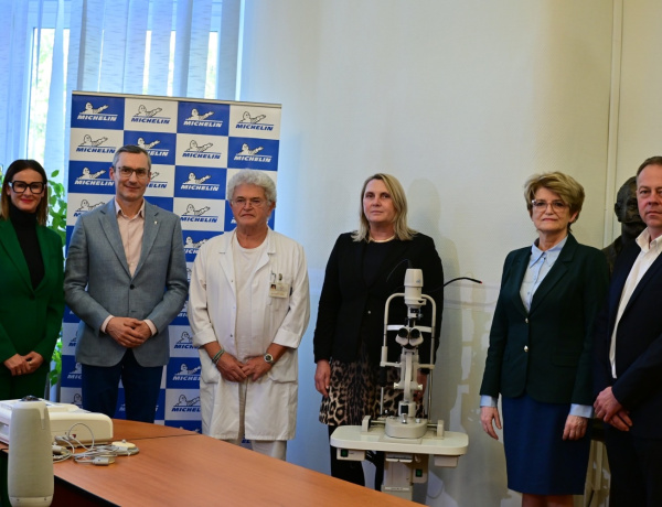 Új eszközöket vásároltak – 30 milliós Michelin adomány a kórháznak
