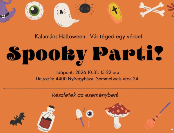Kísértetiesen jó Halloweenre készül a nyíregyházi Kalamáris Egyesület