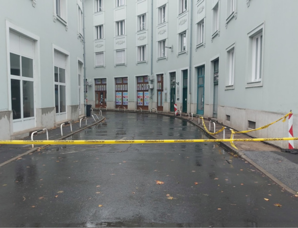 Teljes útlezárás van érvényben a Luther utcában