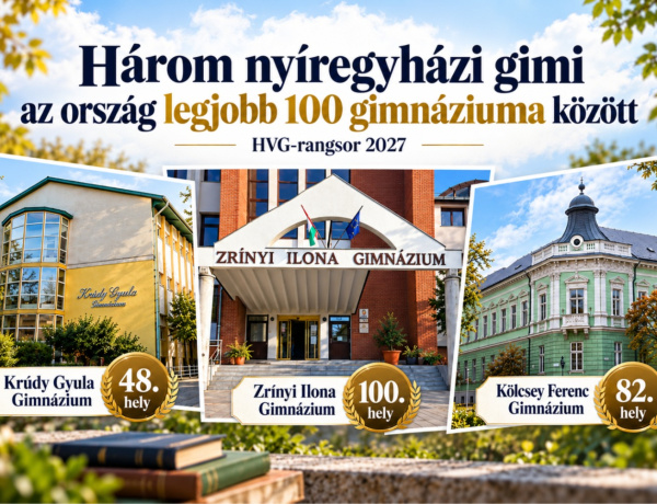 Őrzik helyüket az élmezőnyben, de hátrébb csúsztak a nyíregyházi gimnáziumok