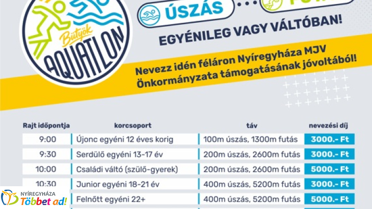 Sporttal tisztelegnek Kovács „Bütyök” József emléke előtt – Aquatlon élménybajnokság lesz a Bujtosi Városligetben