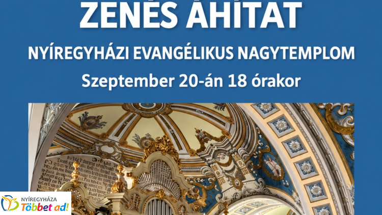 Zenés áhítat az evangélikus nagytemplomban – ének és orgonaszó tölti meg a templomot