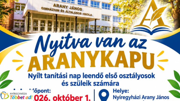 Leendő elsősök, figyelem! Nyílt napot rendez az Arany János iskola